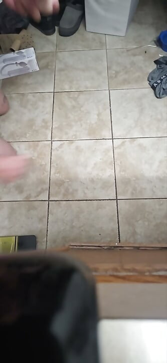 Sissy riding, pounding and deepthroating big 9" dildo