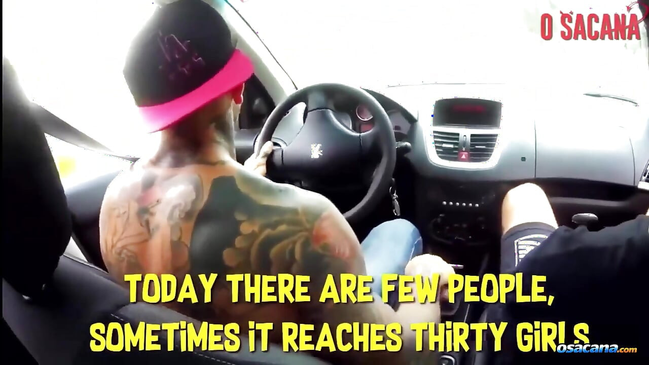 He Sucked in the Car and Took Cum From His Big Cock