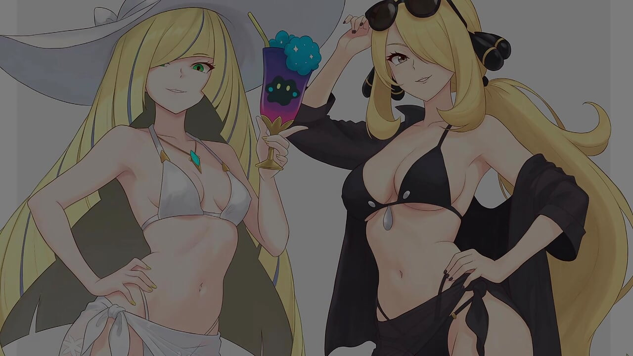 Cynthia & Lusamine's Sex League Challenge (Pokemon, Mommydom, Ruined Orgasm, Humiliation, FFM Threesome, Lesbians, Femdom)