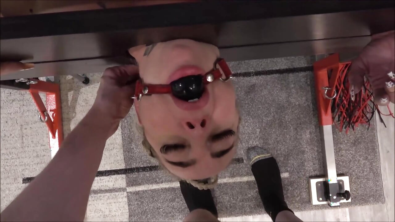 Sex Slave in Pillory Used and Inseminated