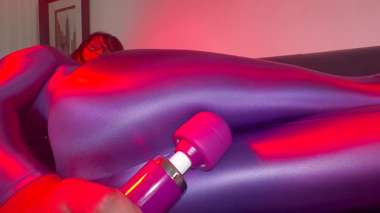 Having fun in my spandex body suit