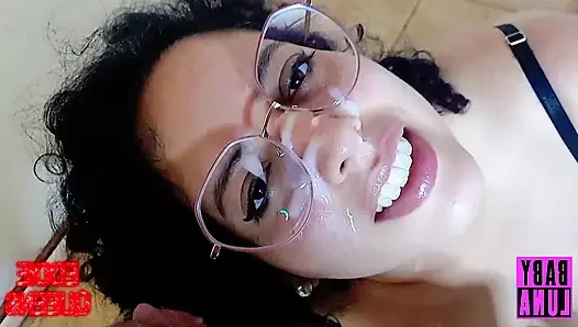 My big tits stepsister waits for me hot at home and rides me in the saddle until I fill her face with cum BabyLuna939 part3