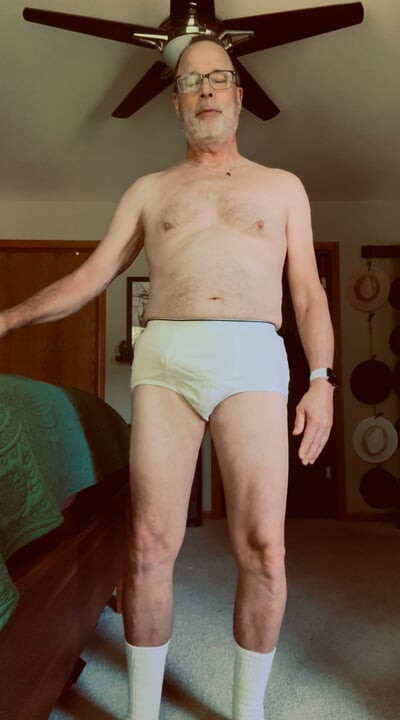 Getting naked and stroking BWC