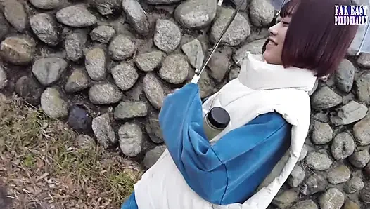 Wet-mark Wander as She Leaves a Shimmering Naughty Trail Wherever She Bares Herself 1/3