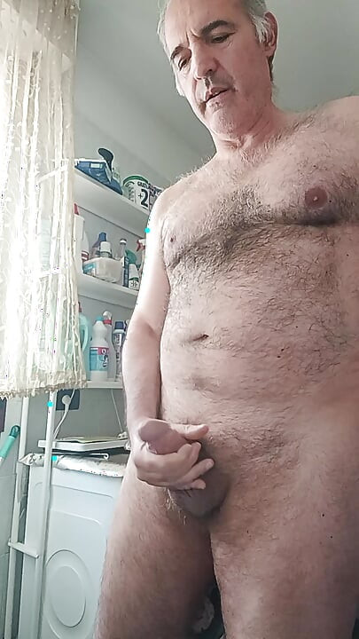 A Cumshot in the Bathroom Before Going Out