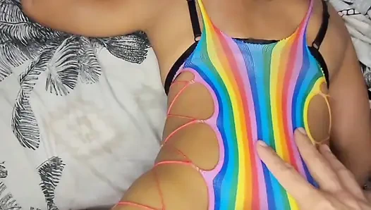 Первый анал для этой симпатичной азиатской шлюшки.