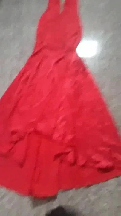 Jizz on My girlfriend Red mermaid satin dress