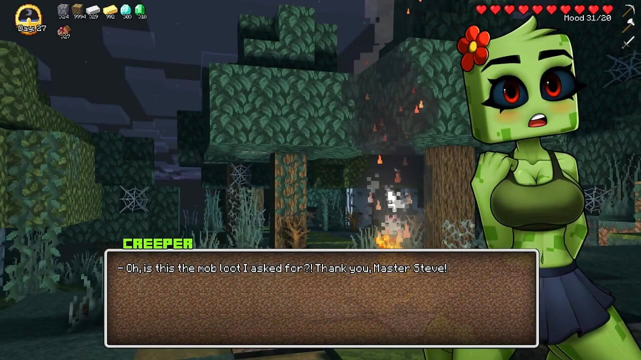 Minecraft Horny Craft - Part 6 - a Really Hot Creeper Babe by Loveskysanhentai
