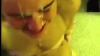 18YO fresh cutie gets cum douched