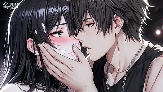 Goth mädchen-fan fickt rockstar hinter den kulissen - Hentai