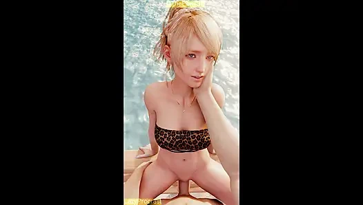 Final Fantasy XV FF15 - Beach Party Group Sex 2024 Full Color Grading WM (No Sound) By LazyProcrast Animation 3D Hentai