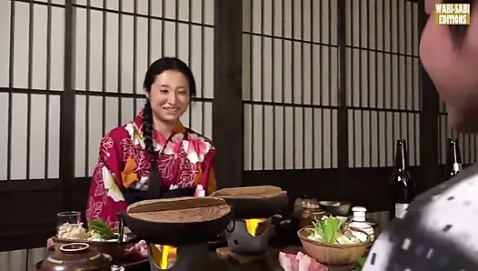 Erotisches Theater, eine sinnliche Begegnung mit einem anmutigen Inn Proprietress -szene.2