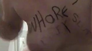 Manchester slut tries to be a good whore