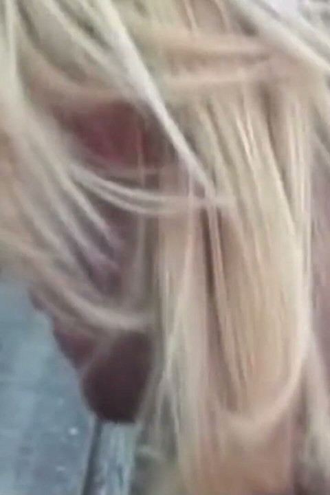 Blonde Kinky Shemale Agnes Fucked Anally Outdoors with a Condom