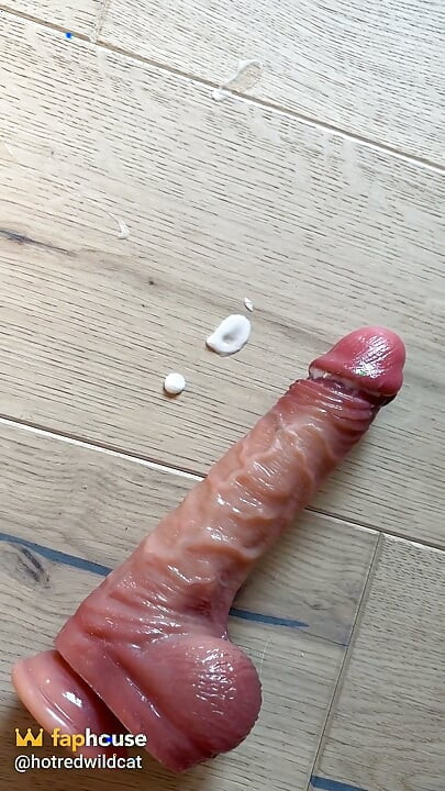 I Show You My Creamy Grool After Playing with the Dildo