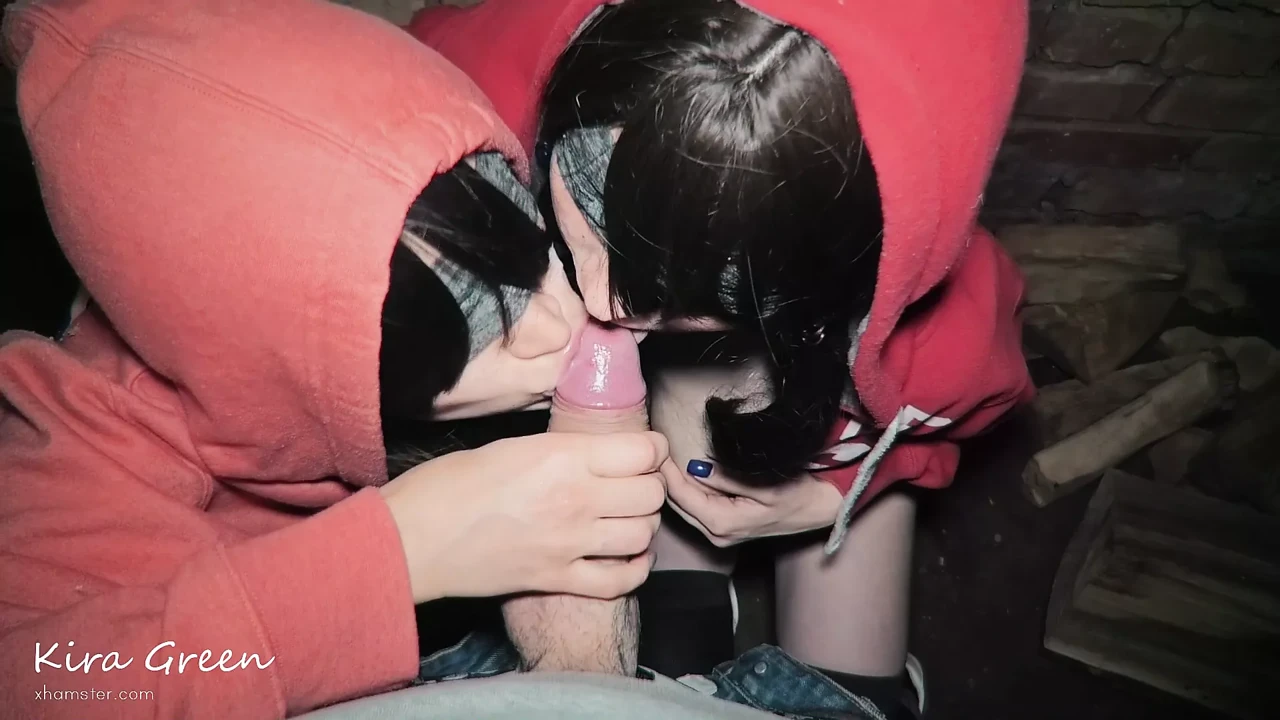 Threesome cumshot compilation – sucking after cumming