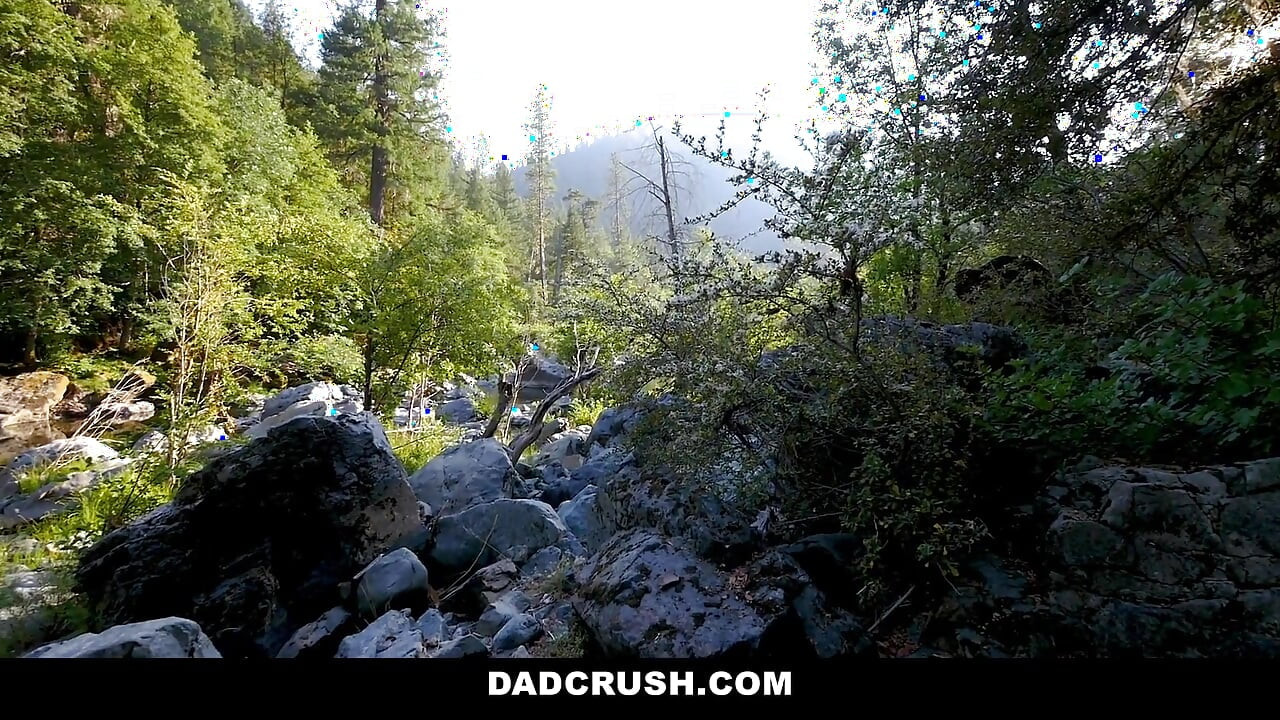 Outdoor hiking sex with step daddy