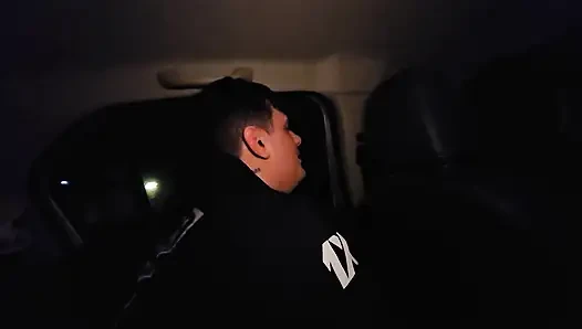 A double blowjob in my friend's car DIRTY MORBID GIRLS