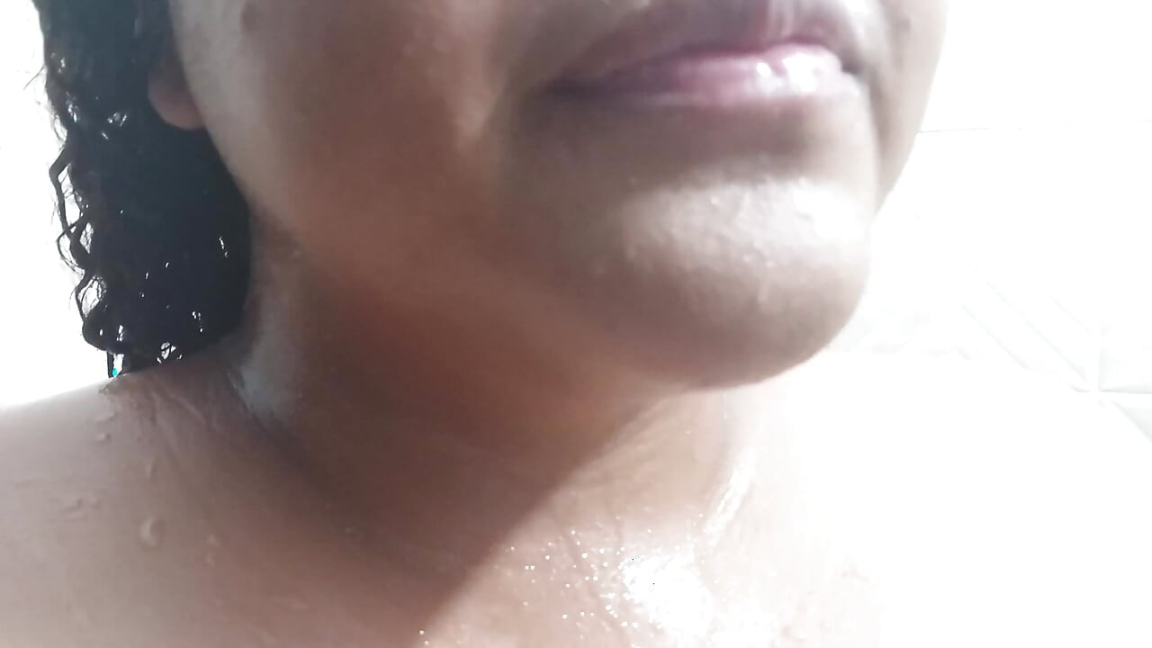 Chubby wife in the shower