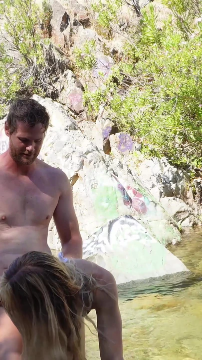 Memorable moment from "Public Sex By The Water Ended in Facial"