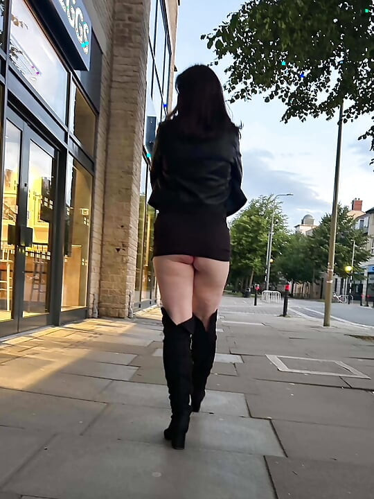 Hotwife offentlig blinkende diasshow samling