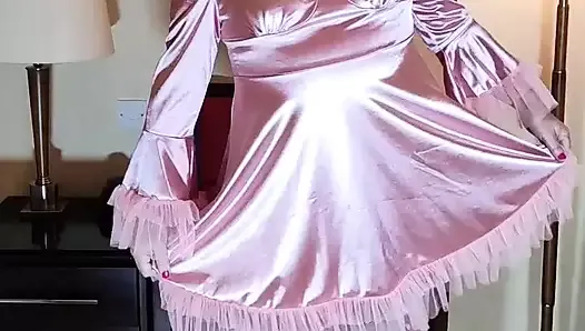 Gorgeous sissy dress on hot tv slut Nottstvslut