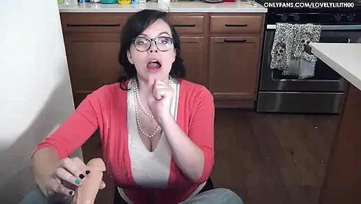 Lovely Lilitlh Southern Stepmom MILF Cum Shots BBW Big tits Comedy
