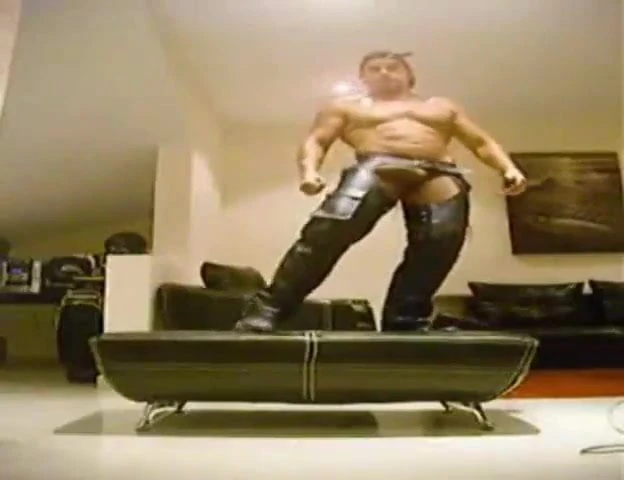God of South America in pantyhose and chaps