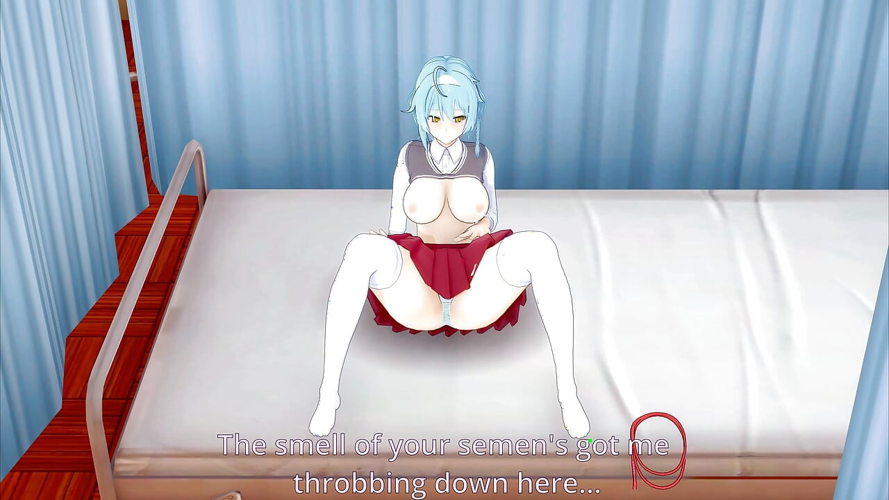 My friend likes it when I fuck her while she's tied up in the infirmary - Shinmai Maou NTR testament 5