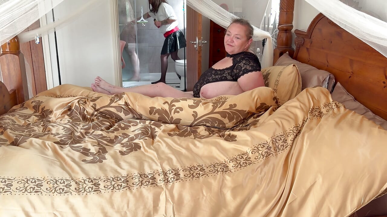 Part 2:- Domina Satana and Lanista Has their Slutty whore to prepare them ready for sex.