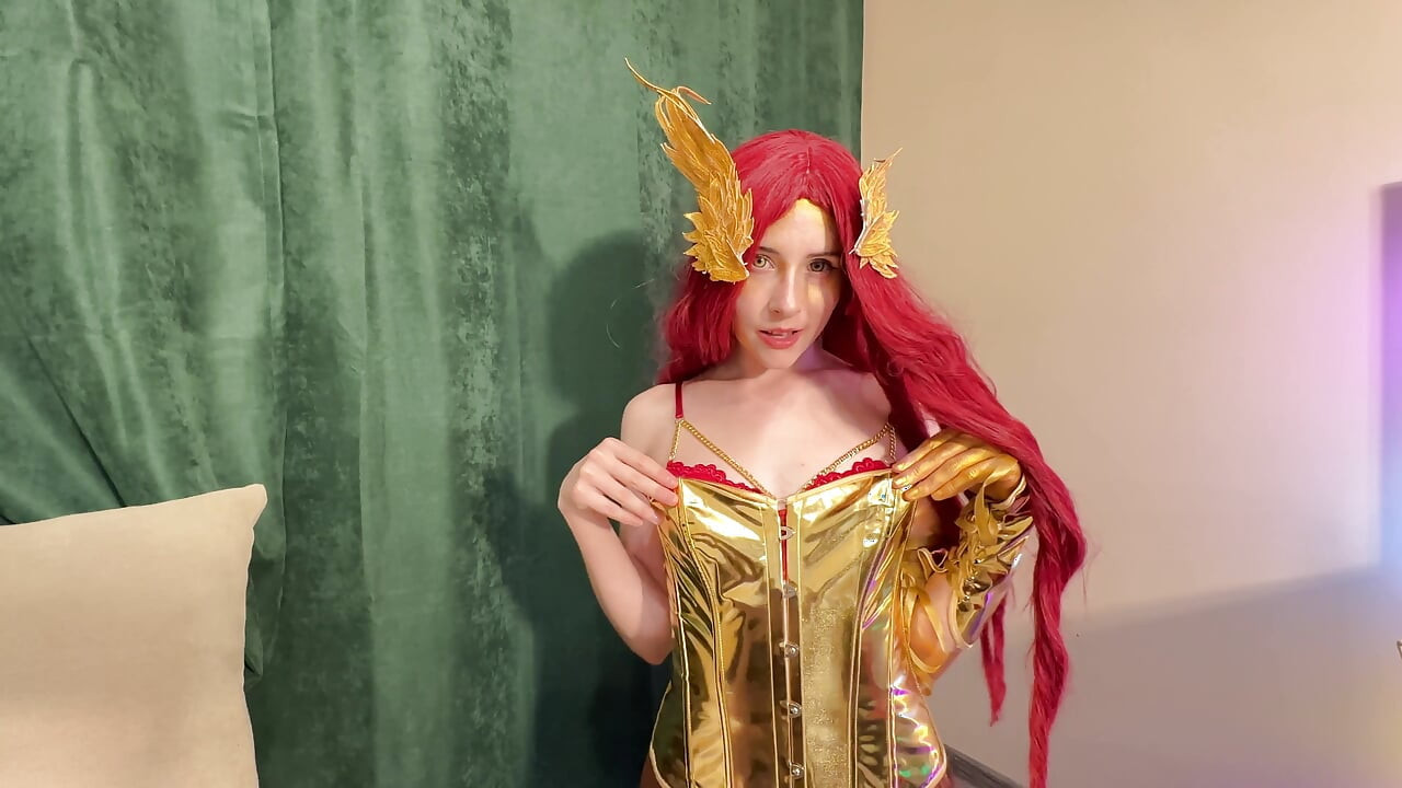Pyra Flame Pixie Seduction - Red Lingerie Tease to Fiery Ride