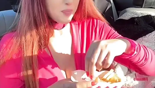 Watch Me Eating My Favorite Fast Food in the Car