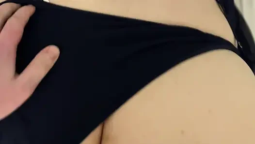 Amateur Doggystyle Surprise Cum in Mouth