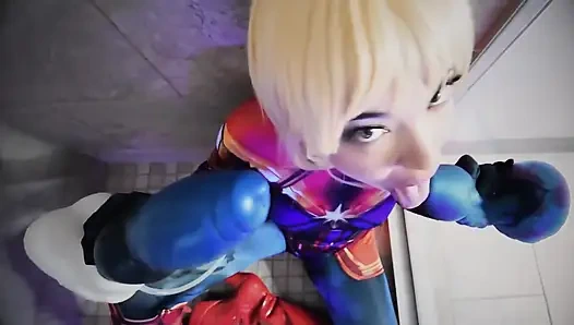 Captain Marvel Alien Gangbang