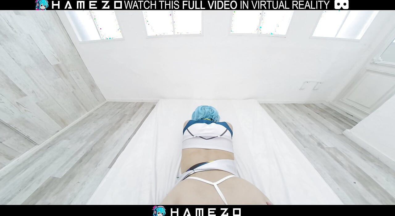 Japanse hete babe hongerig naar seks, in VR.