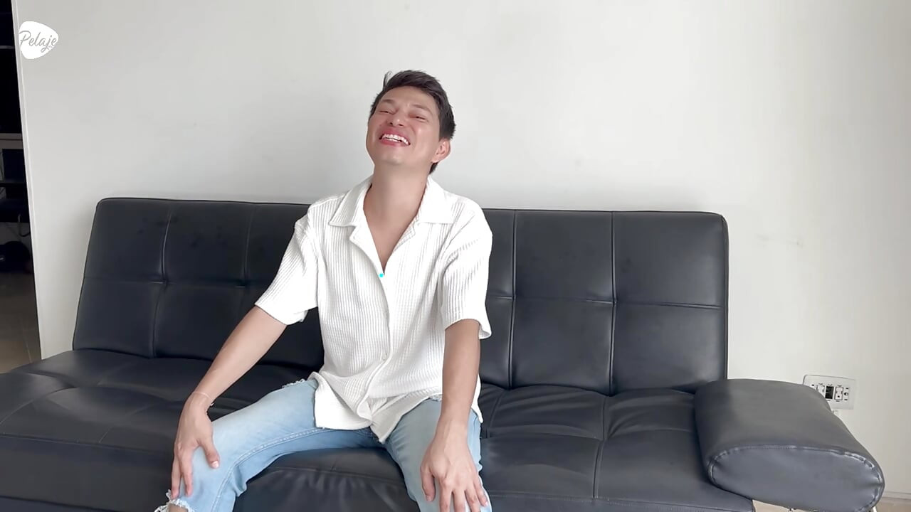 My first gay casting, I feel nervous and excited about what's to come and how he'll fuck me