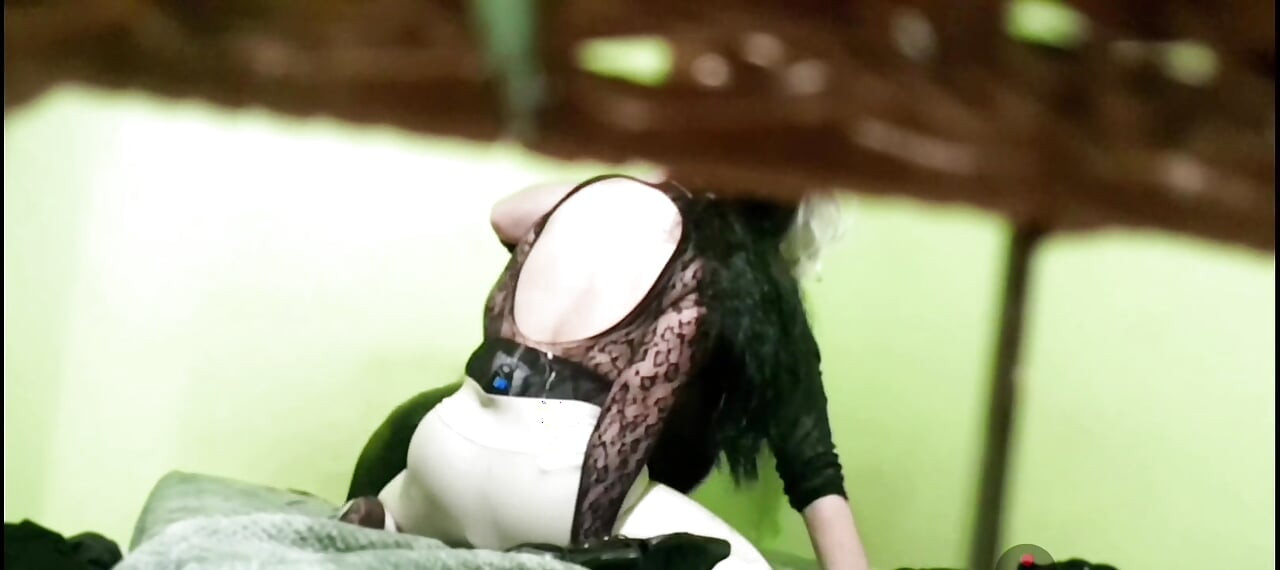 Fetish Latex Leather  Mask Wife Fucking Hard.