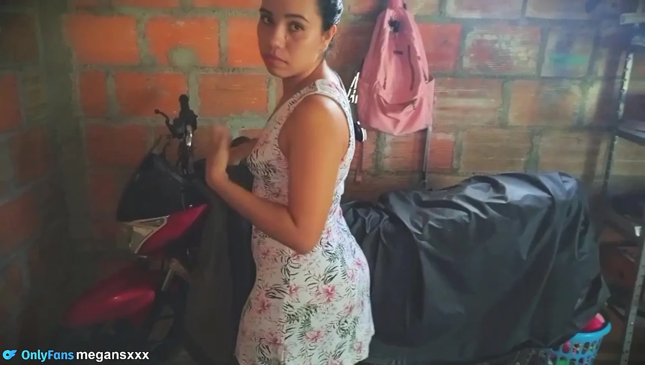 Mechanic Measures the Oil of the Neighbor’s Motorcycle