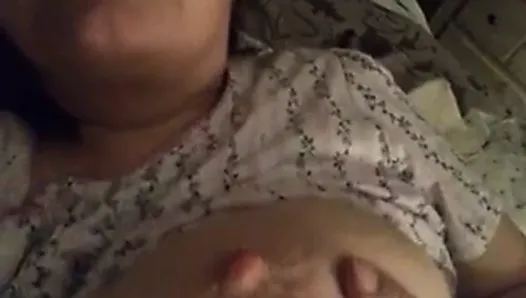 SHARIE sucking her nips