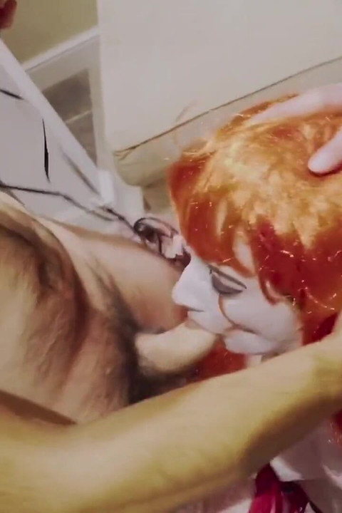 Dutch Halloween teen swallows every cum load