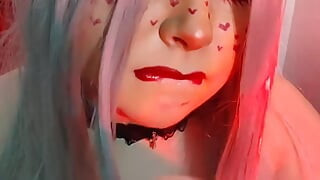 E-girl Sucking and Licking Your Balls