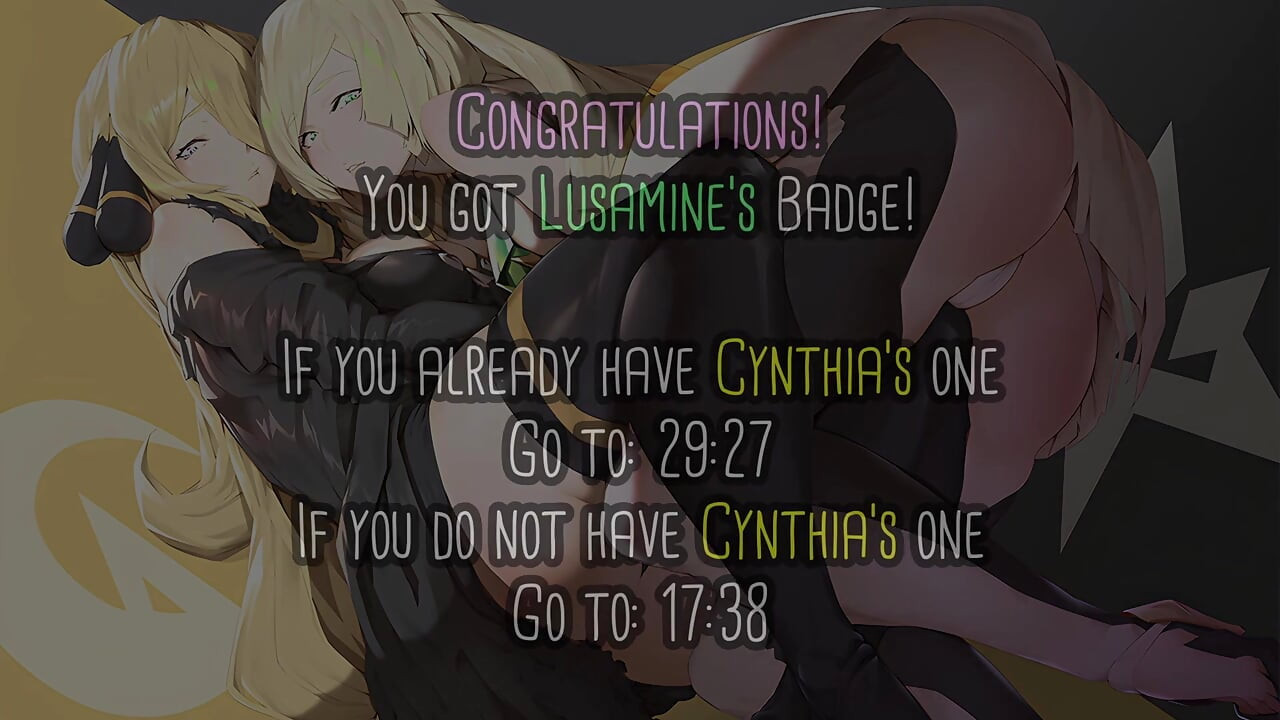 Cynthia & Lusamine's Sex League Desafío (Pokemon, Mamidom, orgasmo arruinado, humillación, trío, lesbianas, femdom)