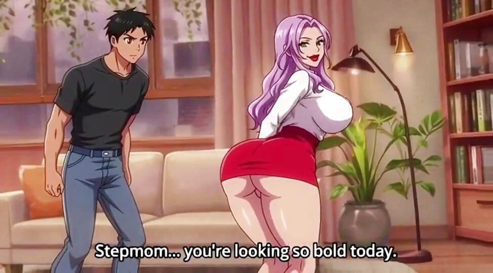Horny stepmom grabbed by stepson when no one at home