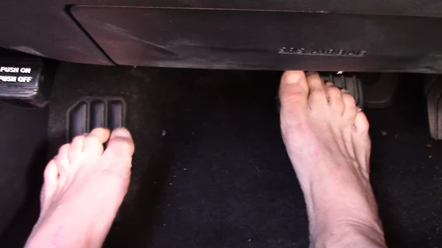 My hot NY feet on the pedals of my rental car in Tampa, FL