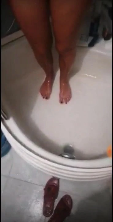 esposa no banho