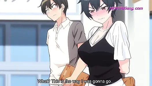 Horny classmates sneak into the empty classroom where she helps his throbbing cock get relief