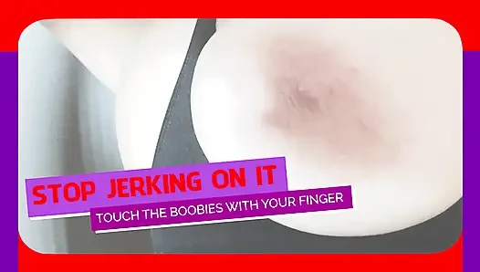 The jerk off to my neck armpits and boobies game jerk it