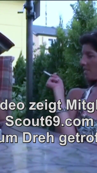 Stunning moment from "Two German MILFs Seduce Young Neigbour to Threesome Sex"