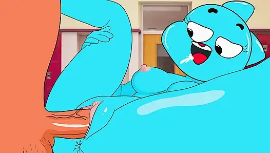Nicole Watterson FUCKS WITH DARWIM - The Amazing World of Gumball Porn Parody PART 3