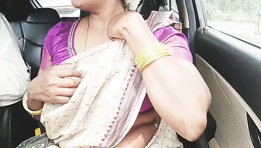 Telugu Stepmom and Stepson Car Sex Crezy Dirty Talks.